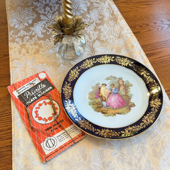 Limoges Other - Vintage Limoges Fragonard 8" Plate with Plate Hanger